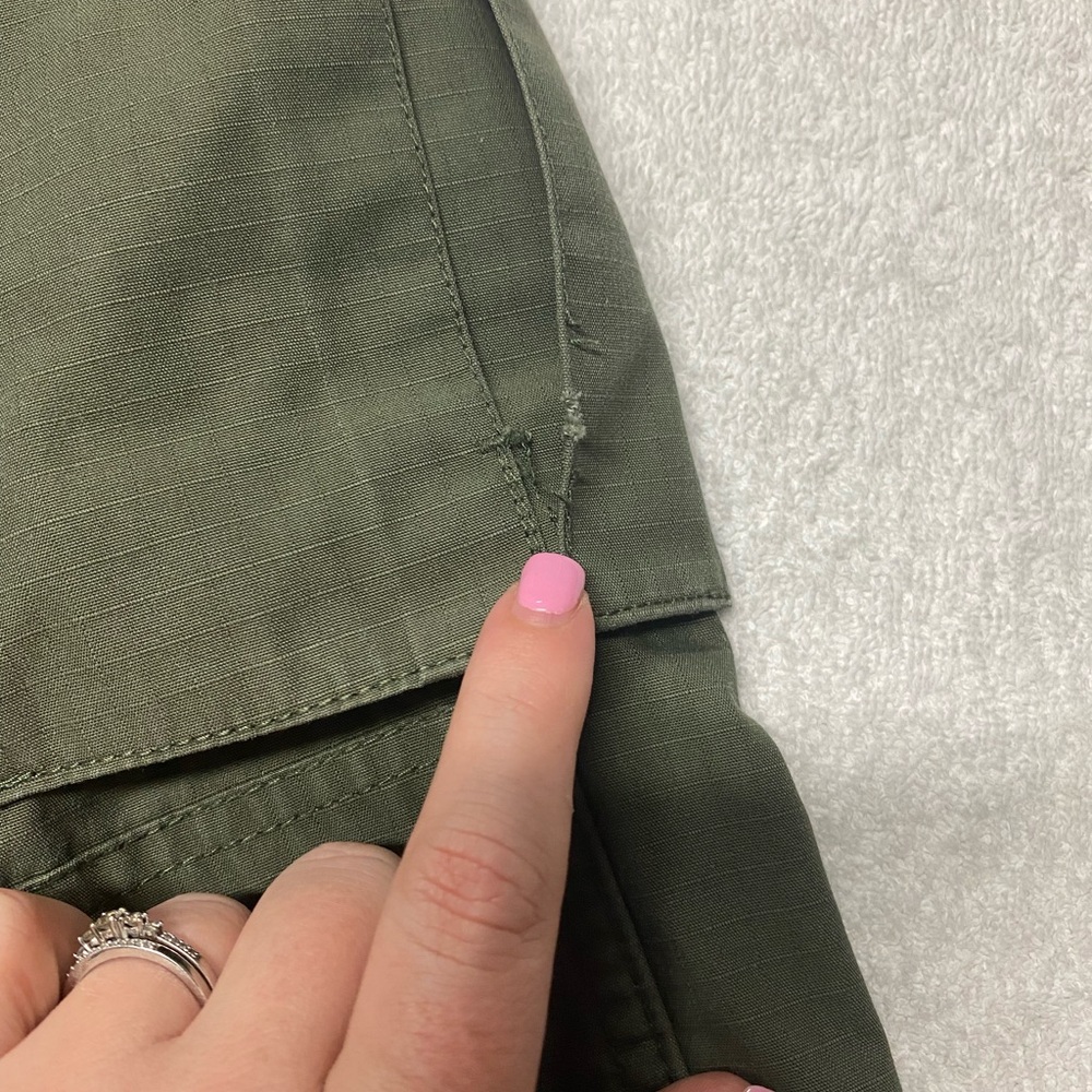 Womens Green Cargo Tactical Pants - Picture 9 of 10